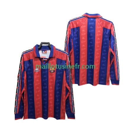 Maillot de Foot FC Barcelone Domicile Retro 1996 1997 Manches Longues